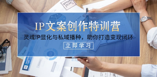(14330期)IP文案创作特训营,灵魂IP显化与私域播种,助你打造变现闭环(14节课)-山河资源网
