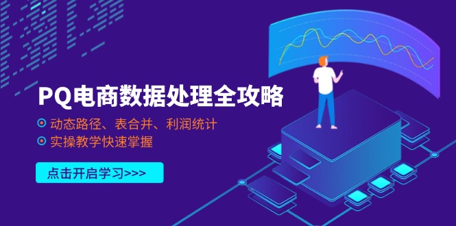 (14240期)PQ电商数据处理全攻略,动态路径、表合并、利润统计,实操教学快速掌握-山河资源网