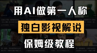 用AI做第一人称独白影视解说,手把手教学,保姆级教程-山河资源网