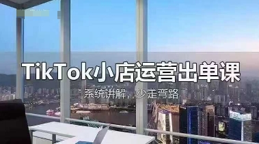 TikTok小店运营出单课,从开店选品、运营出单、发货回款,进行全流程讲解-山河资源网