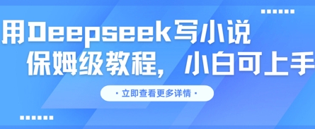 用Deepseek写小说,保姆级教程,小白可实操-山河资源网